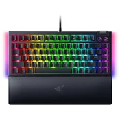 Razer BlackWidow V4 75% US žična tipkovnica črne barve z oranžnimi stikali