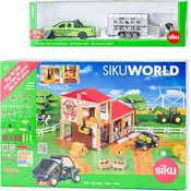 SIKU World - farma s automobilom za prijevoz stoke