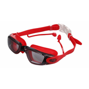Merco Silba plavalna očala z ušesnimi čepki rdeča 1 kos