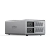 Orico Diskovno polje 9828RU3 z RAID krmilnikom za 2 pogona 2,5/3,5 SATA HDD/SSD - sivo