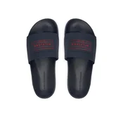 Tommy Hilfiger Natikači Patch Pool Slide FM0FM06008 Mornarsko modra
