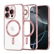 Ovitek Techsuit Luxury Crystal MagSafe za iPhone 16 Pro - roza