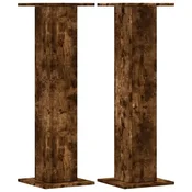 Vidaxl Stojalo za rastline 2 kosa dimljeni hrast 30x30x95 cm inž. les