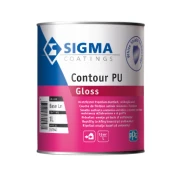 POKRIVNA BARVA ZA LES KOVINO SIGMA CONTOUR PU GLOSS 1l BELA | Topdom