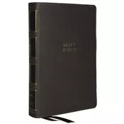 KJV Holy Bible: Compact Bible with 43,000 Center-Column Cross References, Gray Leathersoft w/ Thumb Indexing (Red Letter