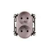 LEGRAND VALENA LIFE Dvojna vtičnica 2P+Z z aluminijasto rolo 753390
