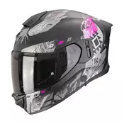 Full face Scorpion EXO-530 AIR HADJI, mat crna/ružicasta