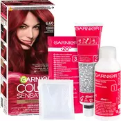 GARNIER Color Sensation barva za lase odtenek 6.60 Intense Ruby Red 4 pcs