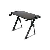 Gaming miza FALCON z LED RGB osvetlitvijo 100x60 cm črna