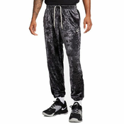 GIANNIS VELOUR TRACK PANTS BLACK