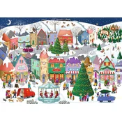 Ravensburger - Puzzle Božično mesto - 1 000 kosov