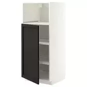 METOD Visoki element za ugradne uredaje, bela/Lerhyttan crno bajcovano, 60x60x140 cm