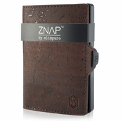 Slimpuro ZNAP, tanka denarnica, 8 kartic, predel za kovance, 8 × 1,5 × 6 cm (Š × V × D), RFID zaščita (VB-AMO0-FVEB)