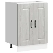 Vidaxl Osnovna omarica za umivalnik Kalmar siva sonoma 60x46x81,5 cm