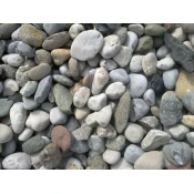 Dekorativni pesek rečni prod, sivo/bel, 32-50mm, 25kg