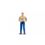 Bruder figurica muškarac bijela koža - plave hlače
