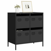 Komoda crna 68x39x73,5 cm hladno valjani celik