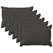 vidaXL Prevleka za blazino 6 pcs HOUTEN Temno siva 30 x 50 cm
