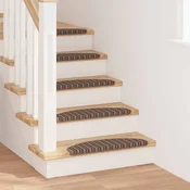 vidaXL Samolepilni stopniščni tepihi 15 kos 65 x 21 x 4 cm Non-Slip