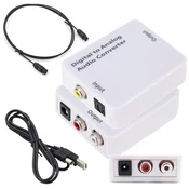shumee Optični avdio pretvornik koaksialni toslink - RCA 2x činč analogni