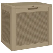 Vrtna kutija za pohranu svjetlosmeda 55,5x43x53 cm polipropilen