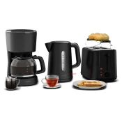 Klarstein Velaire komplet za zajtrk | toaster, kuhalnik za vodo in aparat za kavo | 800 W | 10 skodelic | 1,7 l