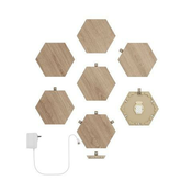 Nanoleaf Elements Hexagons Wood Look Starter Kit 7 pack