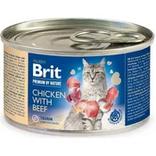 Brit Konzerve Premium by Nature s piščancem in govedino 200g