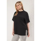 Trendyol Curve Ženska majica Tbbss25Bf00025, Crna