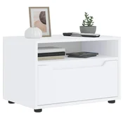 Vidaxl vidaXL TV omarica VISNES bela 60x40x38 cm lepljen les
