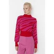 Ženski džemper Trendyol Zebra Patterned
