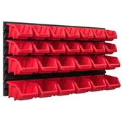shumee Deska za orodje 78 x 39 cm polica za garažno steno