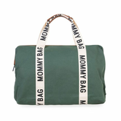 Childhome Torba Mommy Bag Signature Canvas Green