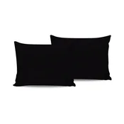 De Black Black Satin Pillowcase Set (2 komada)