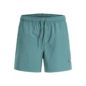 JACK & JONES Kratke kopalne hlače JPSTMAUI TROPIC  smaragd