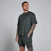 MP Mens Hybrid Oversized Mesh T-Shirt - Washed Black - M