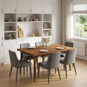 vidaXL Pravokotna miza 100 x 80 x 3 cm Pravokotna Masiven les akacije