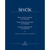 Otakar Ševčík Škola smyčcové techniky pro violoncello op. 2 Sešit III-IV Note