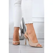 Slingback sandali z visoko peto Soft glam
