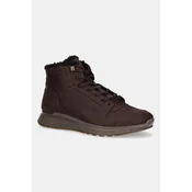 Čevlji iz nubuka Ecco Exostride Mid Warm