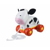 Drvena igračka za povlačenje Orange Tree Toys - Krava