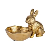 Eglo 427295 - Metalna dekoracija AMBALAVA 12x20 cm zec sa posudom/zlatna