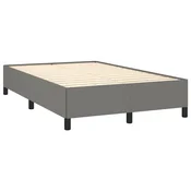 shumee vidaXL Posteljni okvir brez vzmetnice temno siv 120x190 cm blago