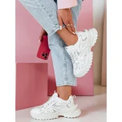 Sportowe sneakersy damskie BLAZERO białe Dstreet
