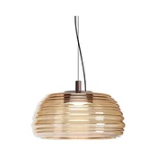 Redo 01-4542 - LED prigušiva luster na sajli ONDULA LED/16W/230V bež/zadimljena