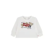 Levis Kids Majica ecru / svetlo rjava / rdeča / črna