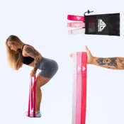 shumee Trakovi za vadbo iz blaga - Pink Passion Power Band
