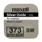 Baterija za sat, gumb, 373, SR916SW, 1.55V, Maxell, blister, 1-pak.
