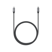 Satechi Fonott kabel, USB-C na USB-C, 40 Gbps, 80 cm, sivi
