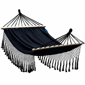 Potenza Hamaka Santia XL 220x160 s čopki, črna